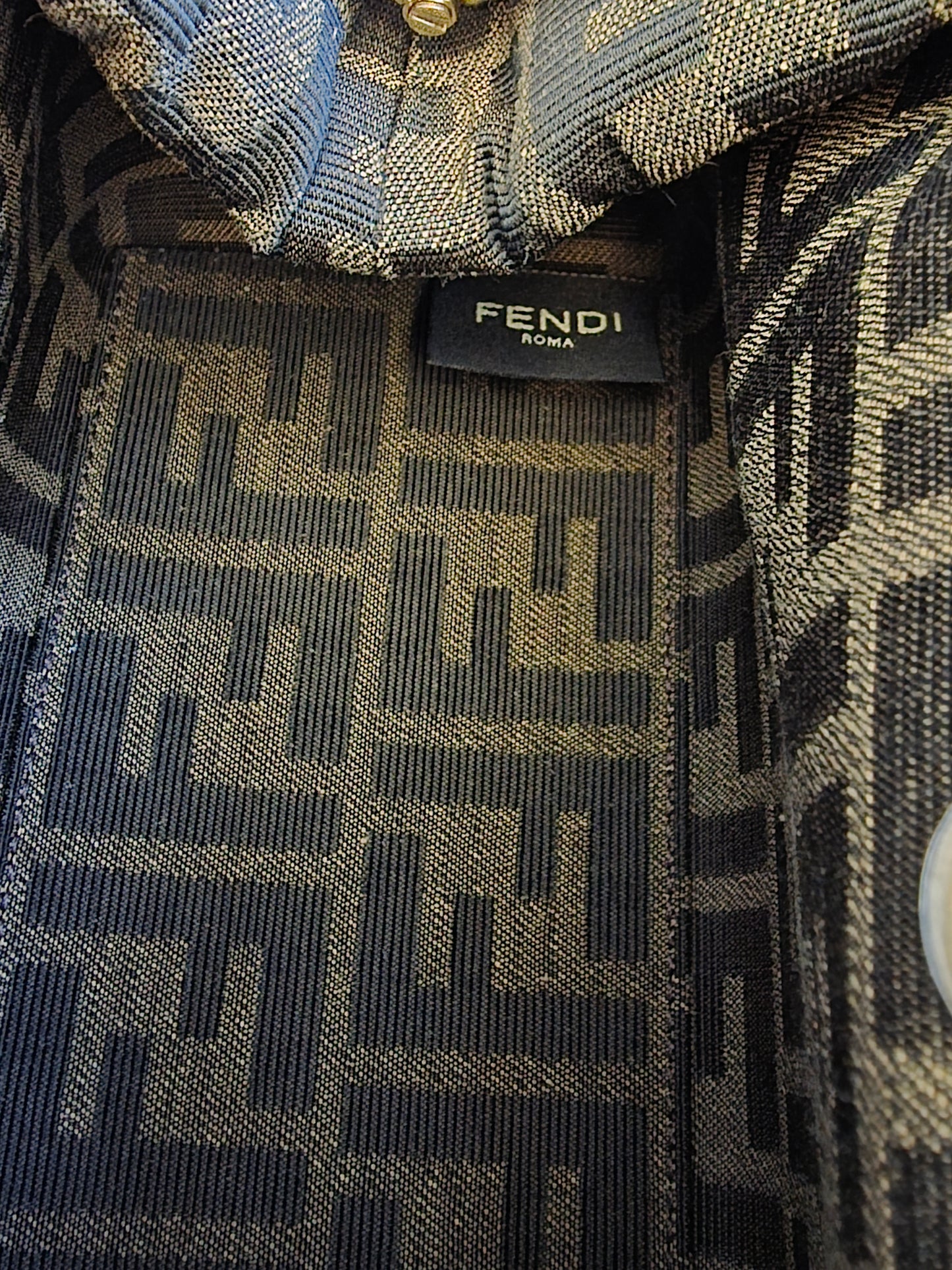 Fendi First Small Python Clutch Bag