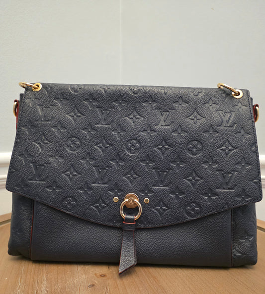Louis Vuitton Blanche MM — Blue Monogram Empreinte Leather
