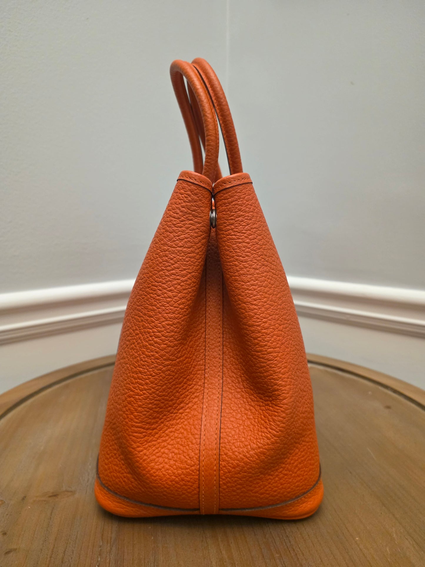 Hermès Garden Party 36 in Orange Negonda — Quiet Luxury Icon