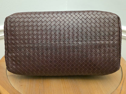 Bottega Veneta Large Roma Intrecciato Tote | Espresso Brown)