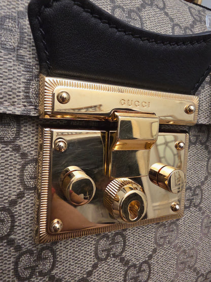 Gucci Bamboo Top Handle Bag GG Supreme Canvas | Tiny Rich Aunt Energy