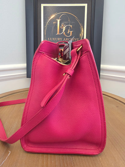 Saint Laurent Cabas Y Tote — Berry Pink Leather Beauty 💕✨