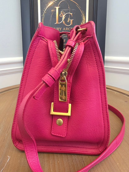 Saint Laurent Cabas Y Tote — Berry Pink Leather Beauty 💕✨