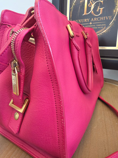 Saint Laurent Cabas Y Tote — Berry Pink Leather Beauty 💕✨
