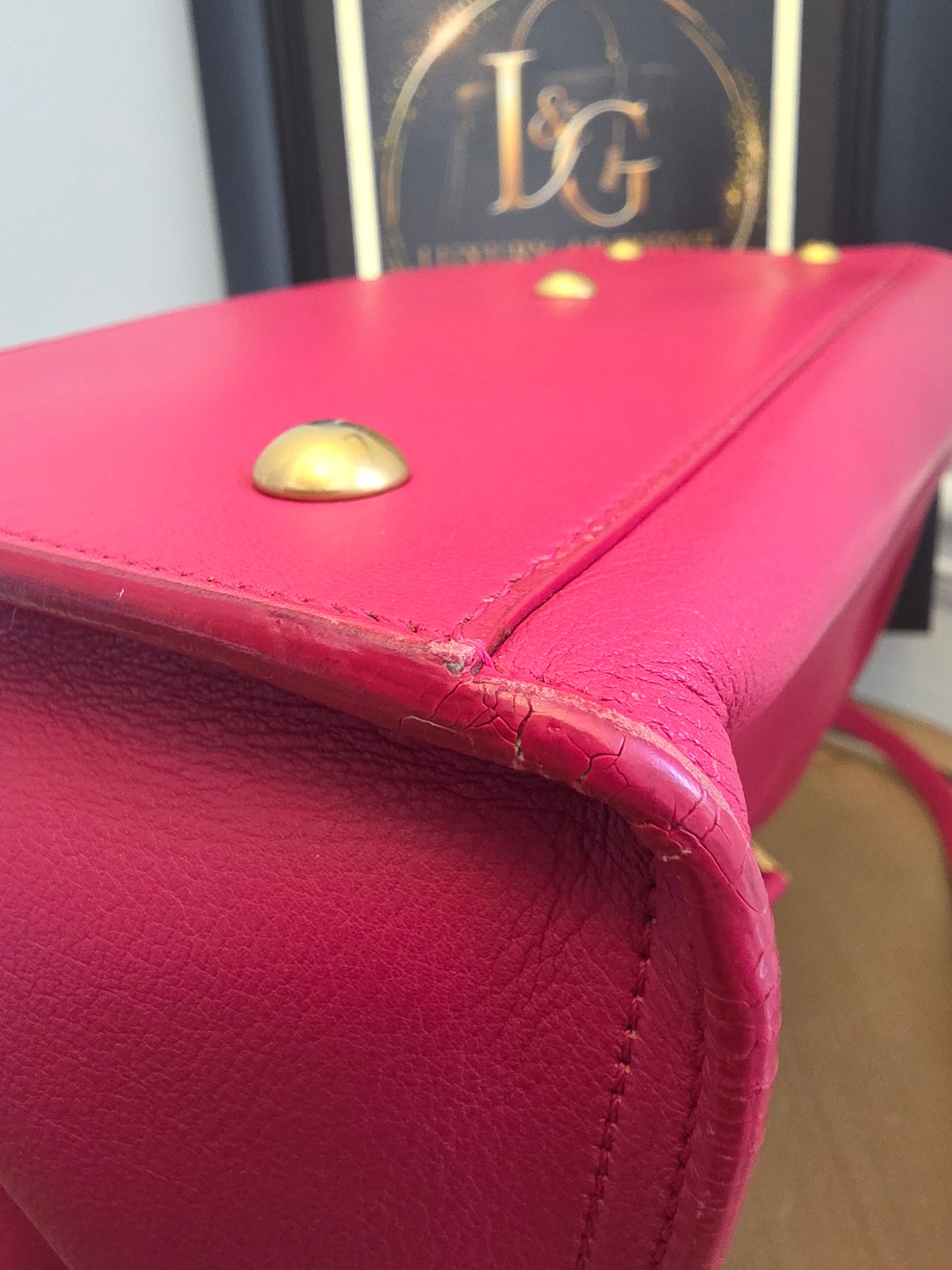 Saint Laurent Cabas Y Tote — Berry Pink Leather Beauty 💕✨