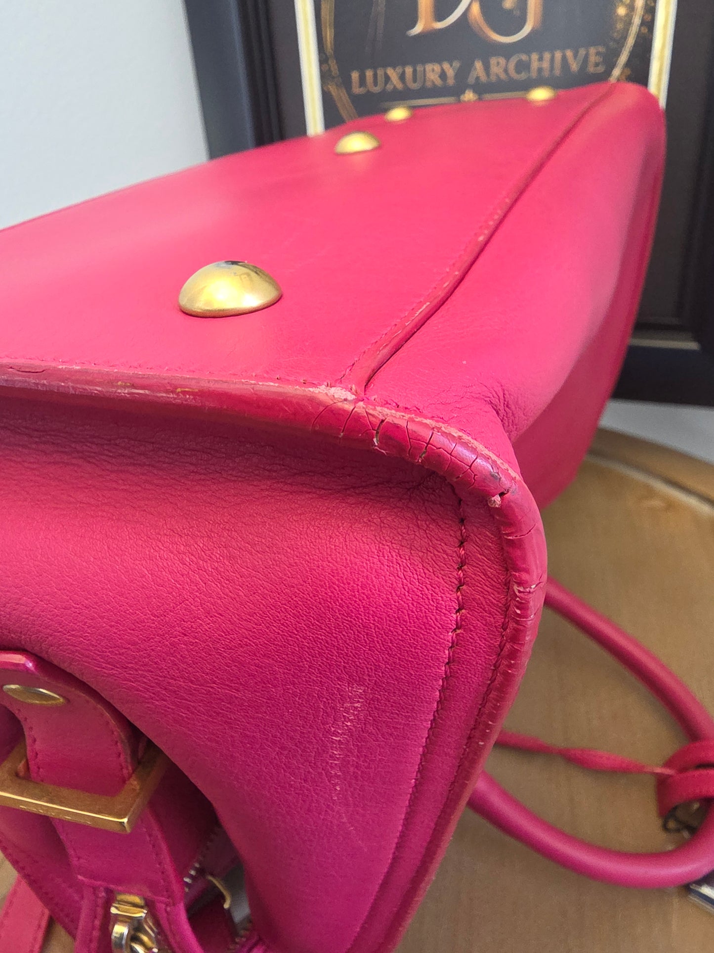 Saint Laurent Cabas Y Tote — Berry Pink Leather Beauty 💕✨