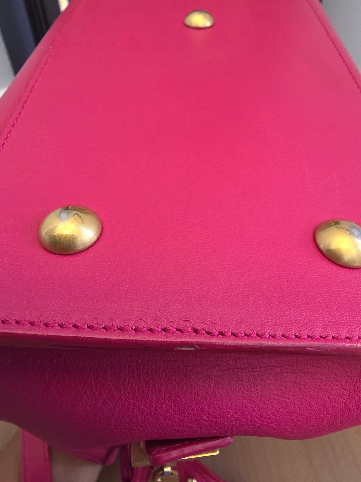 Saint Laurent Cabas Y Tote — Berry Pink Leather Beauty 💕✨