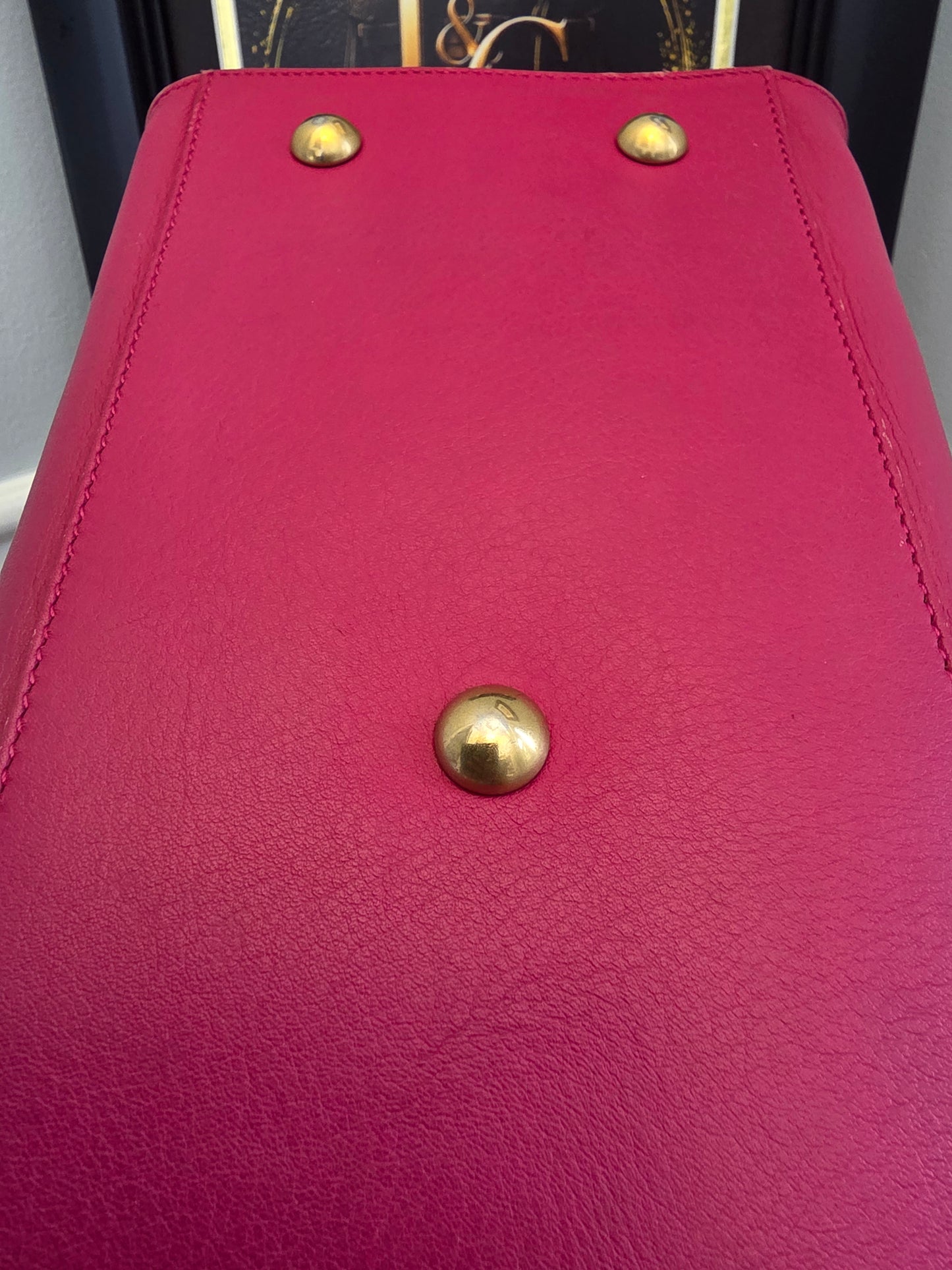Saint Laurent Cabas Y Tote — Berry Pink Leather Beauty 💕✨