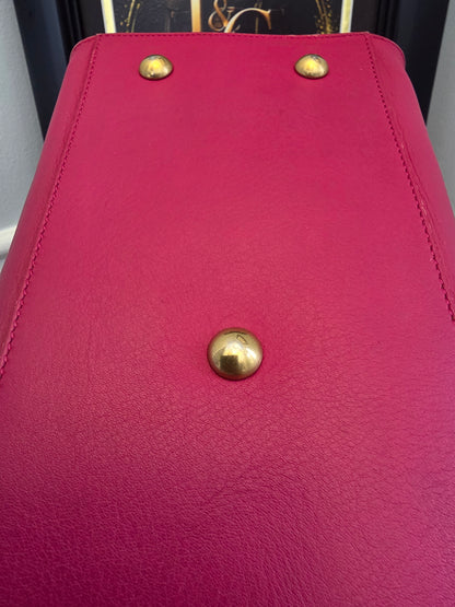 Saint Laurent Cabas Y Tote — Berry Pink Leather Beauty 💕✨