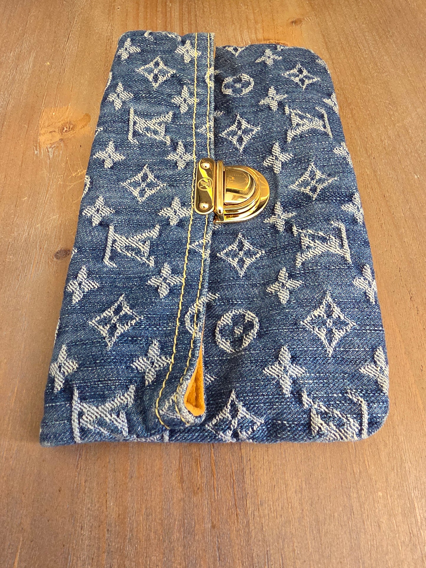 Louis Vuitton Denim Monogram Pochette Clutch | Y2K It-Girl Favorite