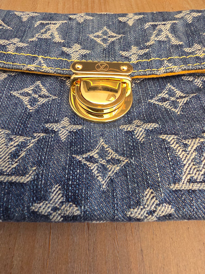 Louis Vuitton Denim Monogram Pochette Clutch | Y2K It-Girl Favorite