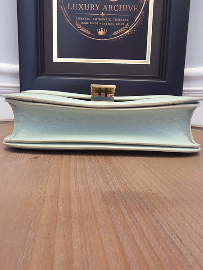 CÉLINE Classic Box Bag – Pale Celadon / Ice Mint Leather with Gold Hardware