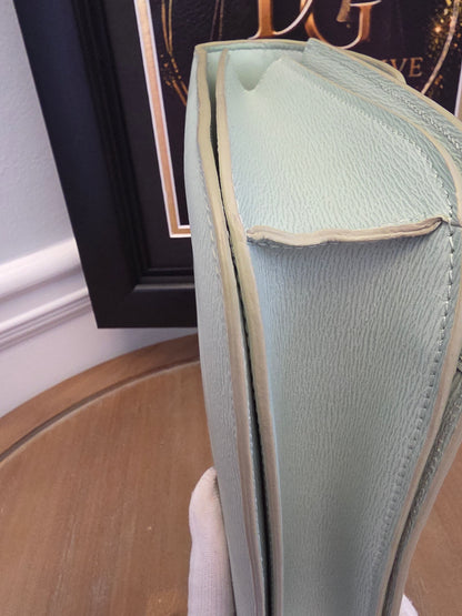 CÉLINE Classic Box Bag – Pale Celadon / Ice Mint Leather with Gold Hardware