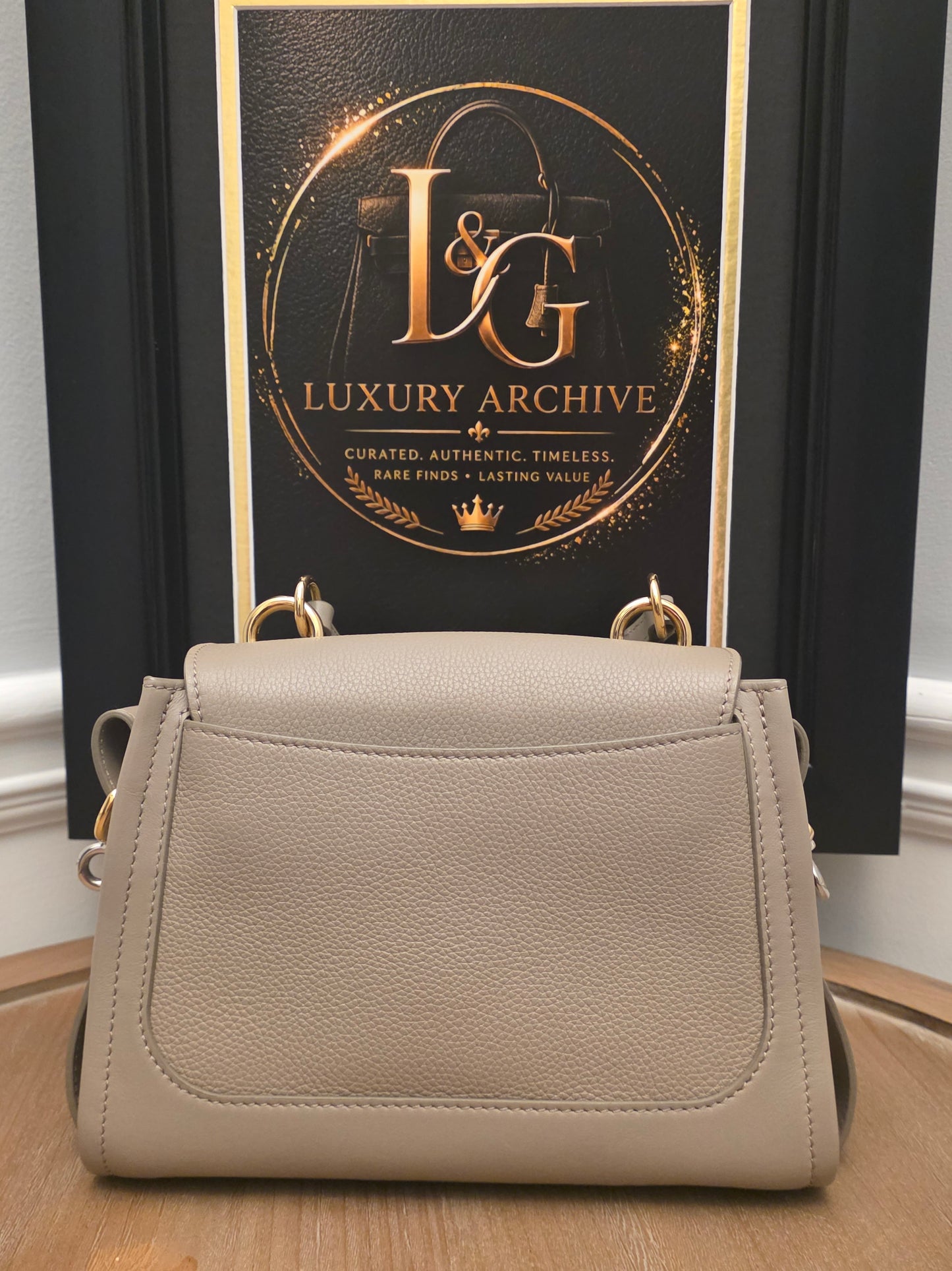 Chloé Small Tess Day Bag in Motty Grey Leather