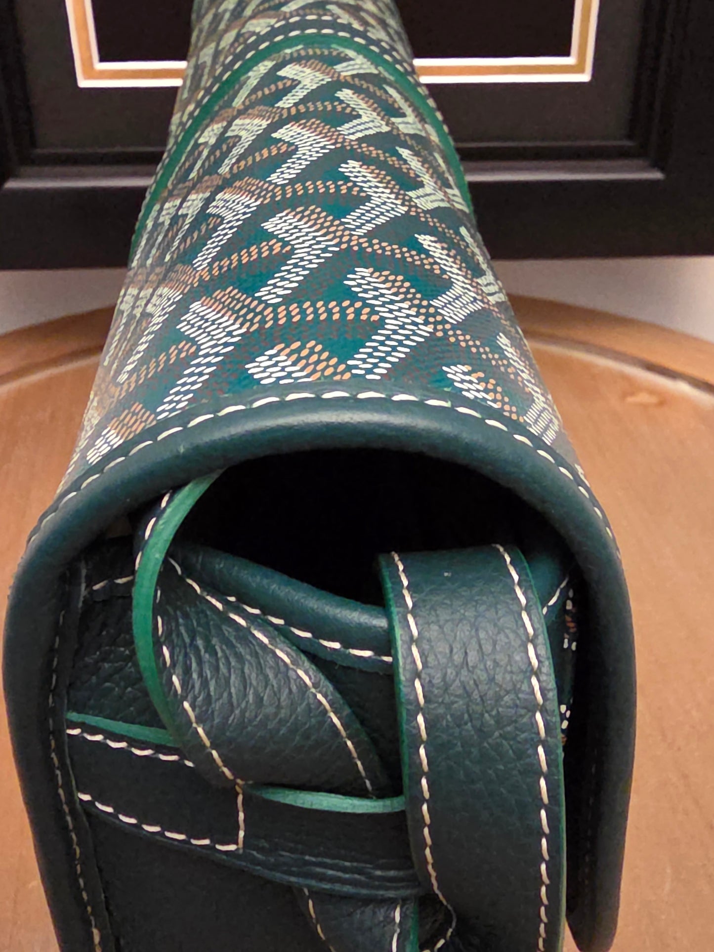 Goyard Belvédère PM Messenger Bag — Green Goyardine Canvas & Leather