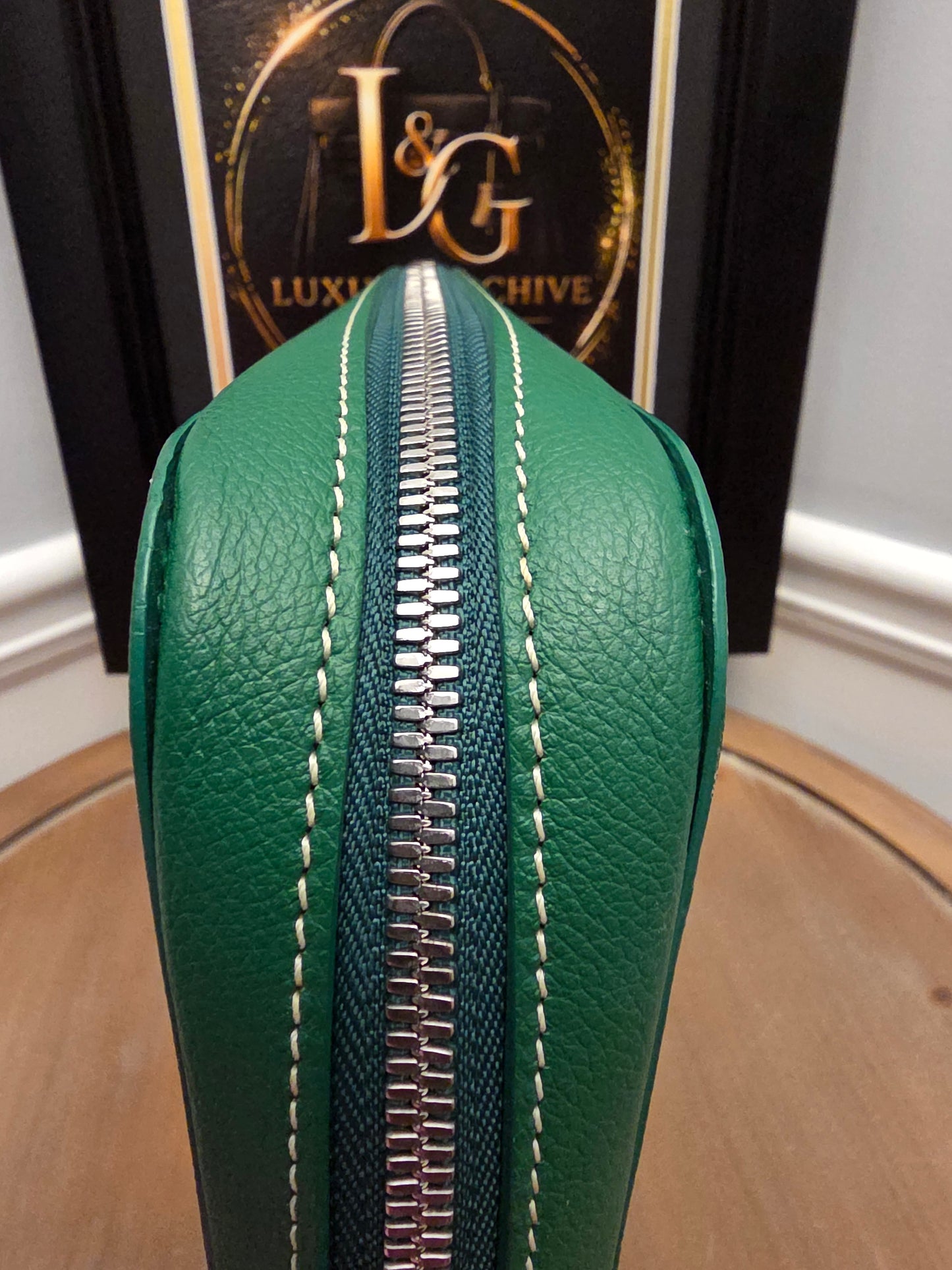 GOYARD GREEN LAPTOP / COMPUTER CASE