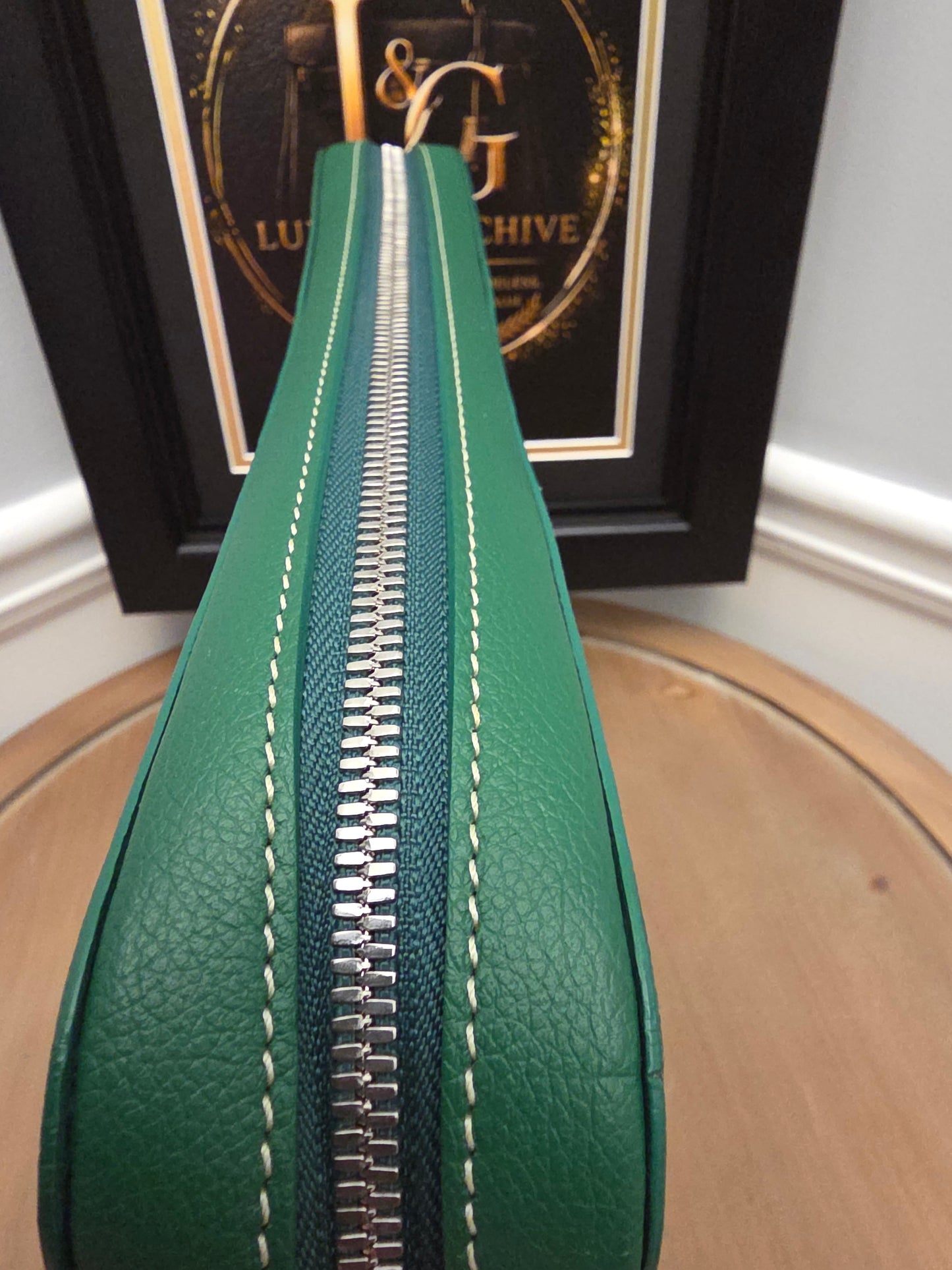 GOYARD GREEN LAPTOP / COMPUTER CASE