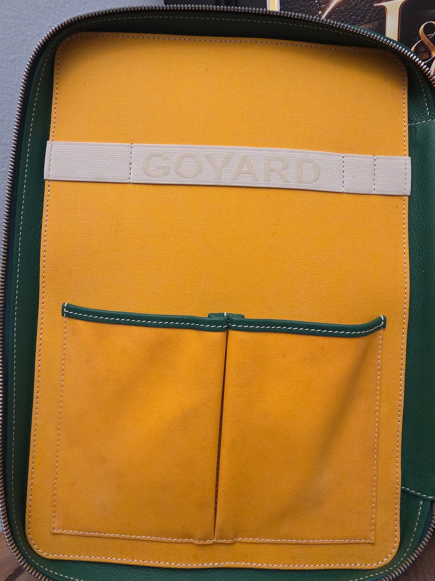 GOYARD GREEN LAPTOP / COMPUTER CASE