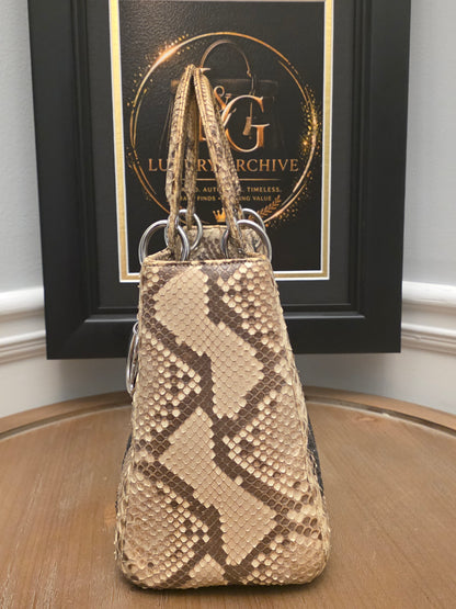 Christian Dior Limited Edition Python Sequin Lady Dior