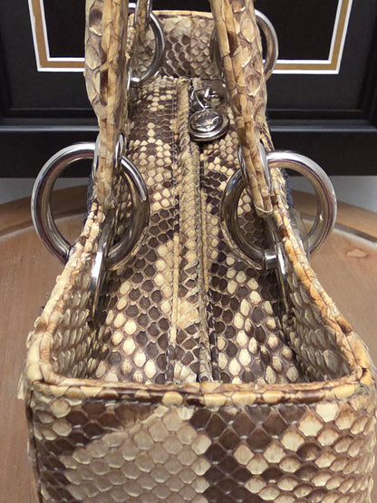 Christian Dior Limited Edition Python Sequin Lady Dior