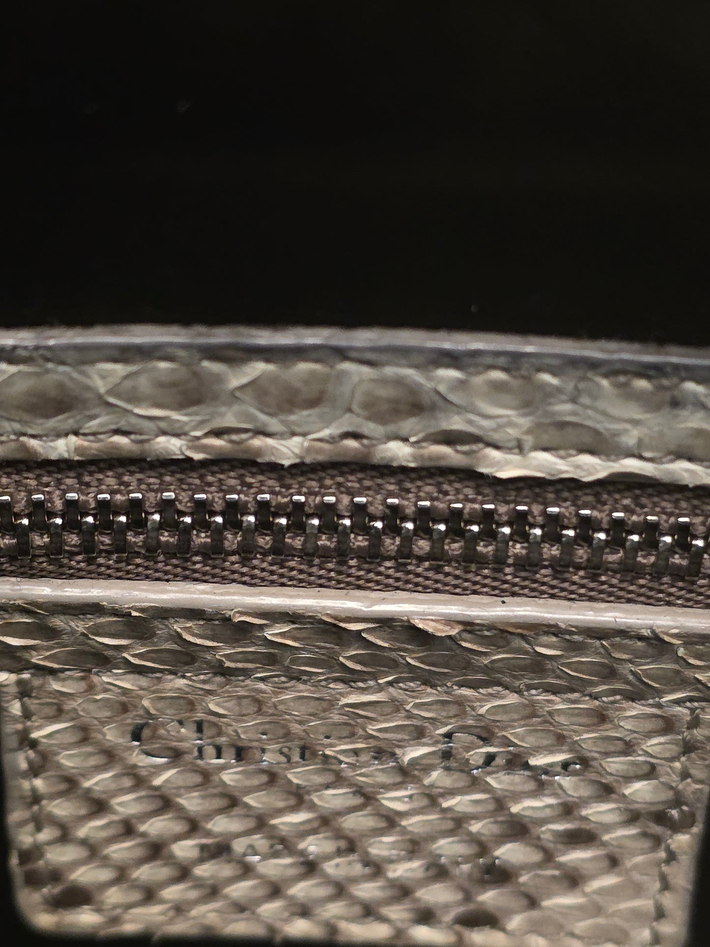 Christian Dior Limited Edition Python Sequin Lady Dior
