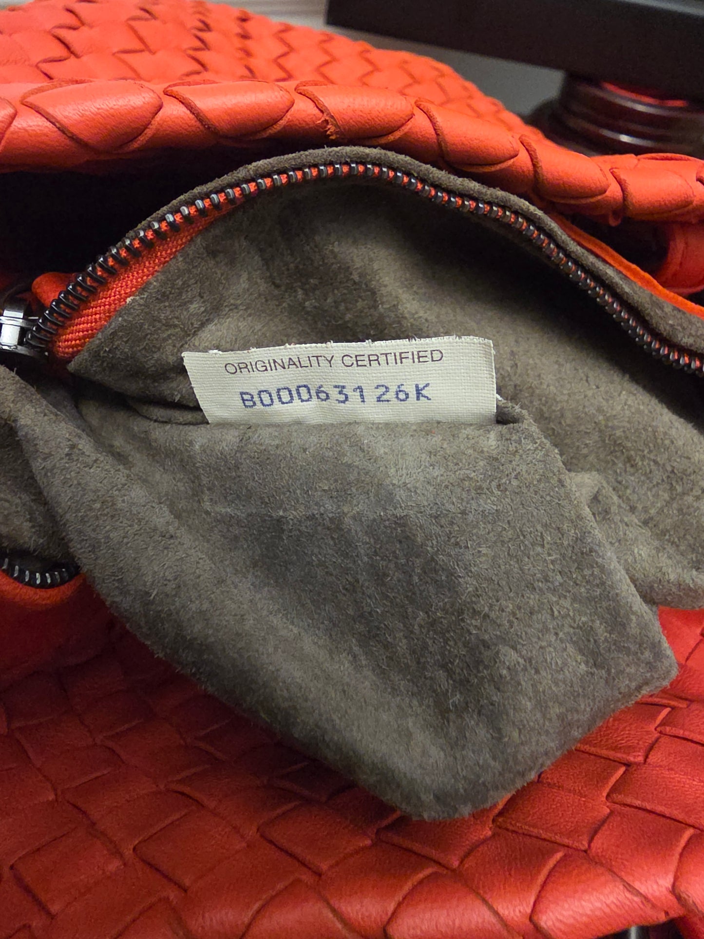 Bottega Veneta Maxi Cabat Intrecciato Woven Leather Tote Bag Coral Orange XL