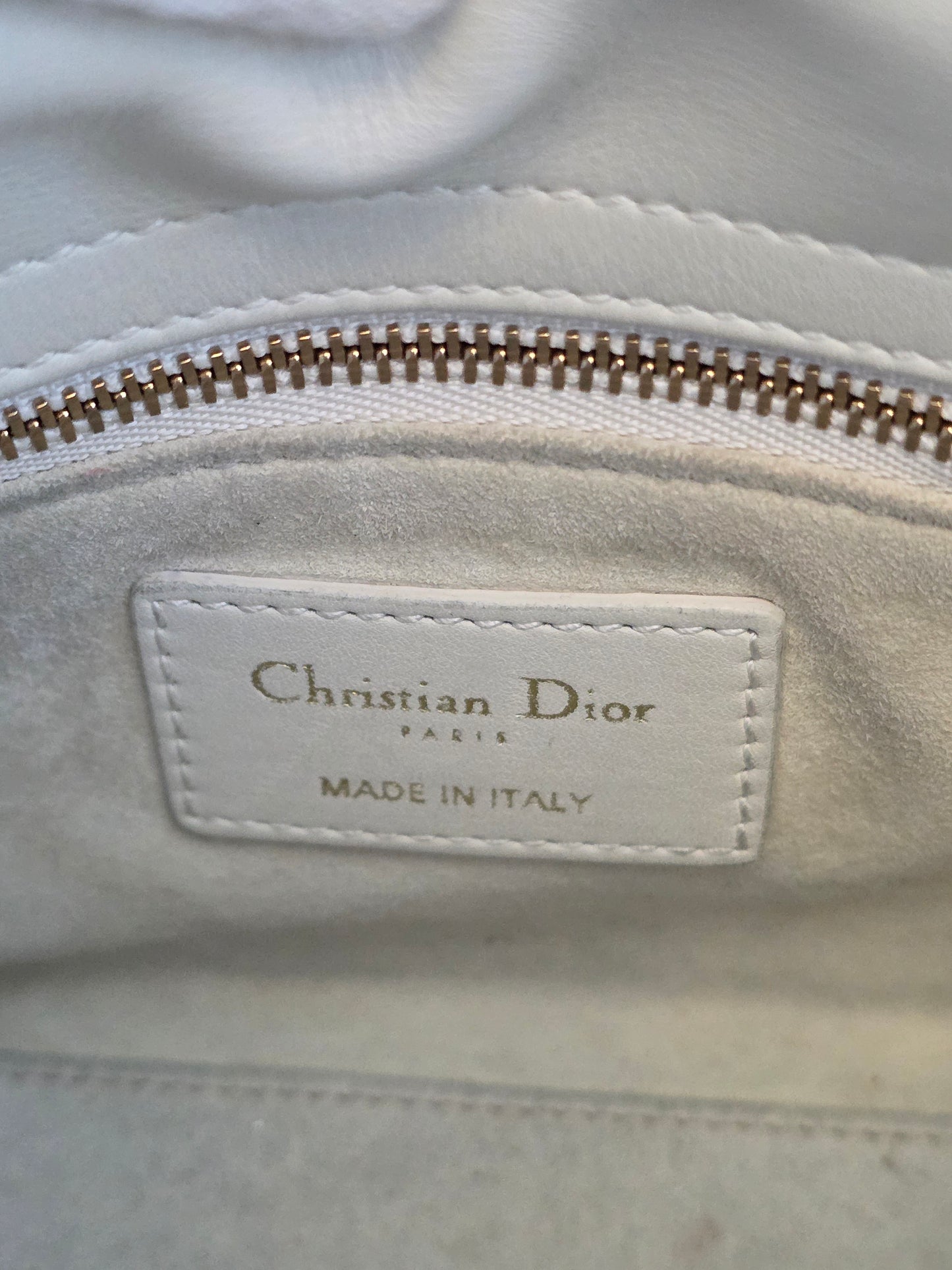 Christian Dior Mini Lady Dior Floral Beaded Embroidered Lambskin Bag – Ivory/Black