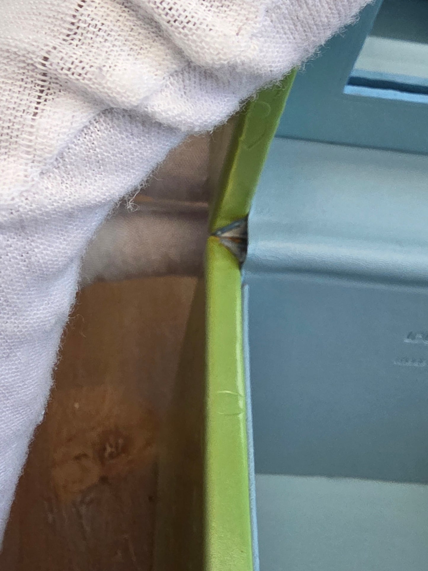 Louis Vuitton Vernis Boîte Flacon Vanity Case in Lime Green & Baby Blue