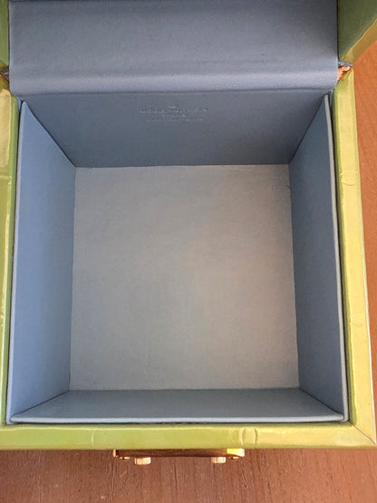 Louis Vuitton Vernis Boîte Flacon Vanity Case in Lime Green & Baby Blue