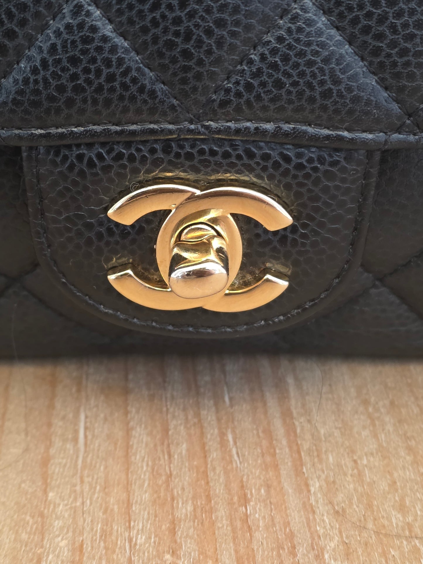 Chanel Medium Classic Double Flap Bag Black Caviar Leather | Gold Hardware | 20 Series
