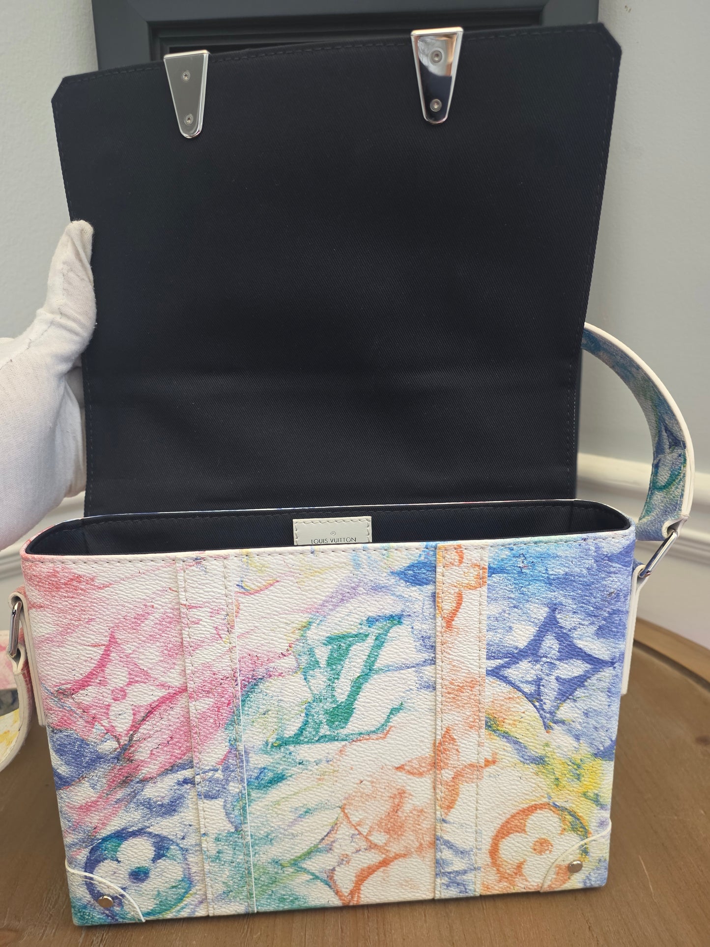 Louis Vuitton x Virgil Abloh Monogram Watercolor Soft Trunk Shoulder Bag