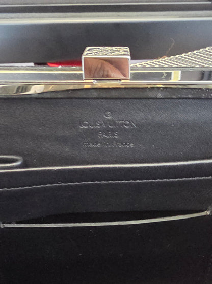 Louis Vuitton Monogram Eclipse Petite Malle Clutch Crossbody Bag