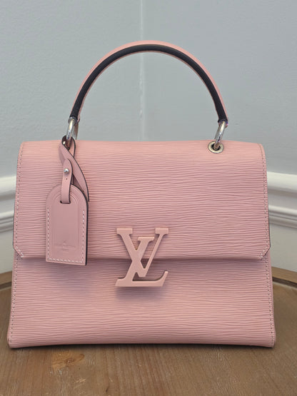 Louis Vuitton Pink Epi Leather Twist MM Tote Bag