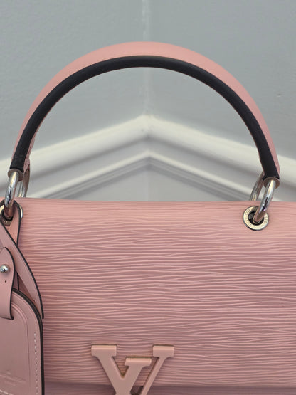Louis Vuitton Pink Epi Leather Twist MM Tote Bag