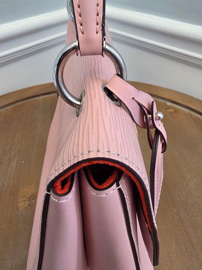 Louis Vuitton Pink Epi Leather Twist MM Tote Bag