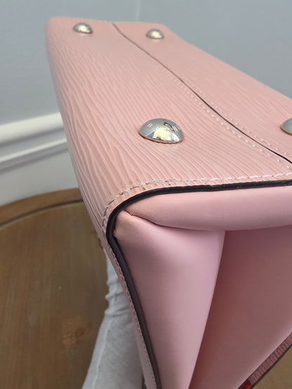 Louis Vuitton Pink Epi Leather Twist MM Tote Bag
