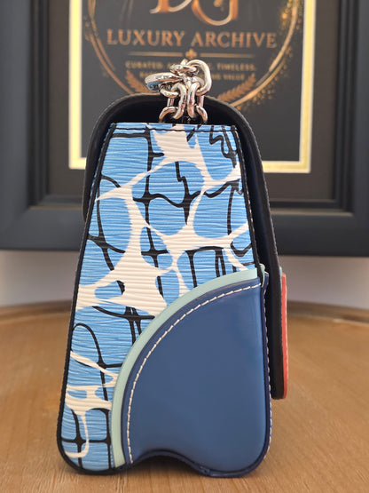 Louis Vuitton Twist MM Epi Leather Graffiti Print Chain Shoulder Bag