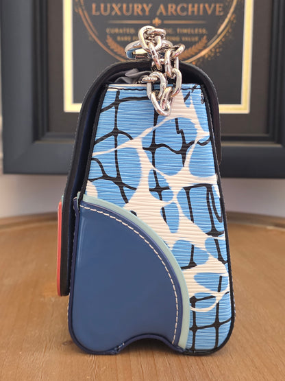 Louis Vuitton Twist MM Epi Leather Graffiti Print Chain Shoulder Bag