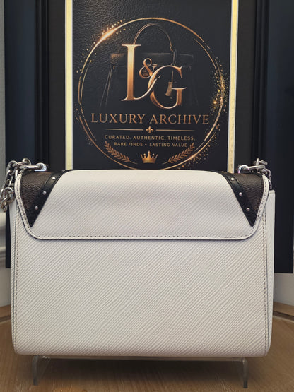 Louis Vuitton Twist MM Epi Leather & Monogram Reverse Chain Bag – White/Black  Price