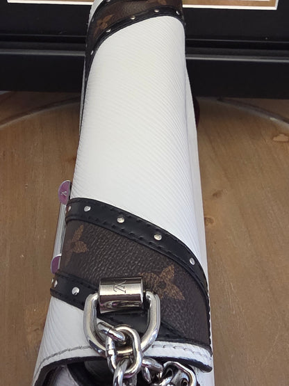 Louis Vuitton Twist MM Epi Leather & Monogram Reverse Chain Bag – White/Black  Price
