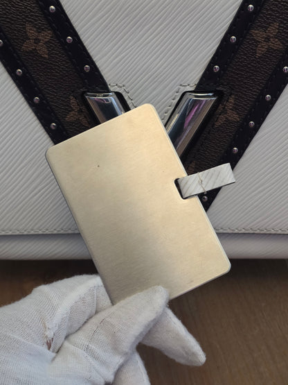 Louis Vuitton Twist MM Epi Leather & Monogram Reverse Chain Bag – White/Black  Price