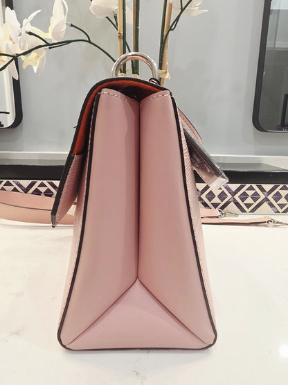 Louis Vuitton Pink Epi Leather Twist MM Tote Bag
