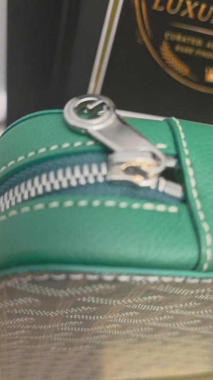 GOYARD GREEN LAPTOP / COMPUTER CASE