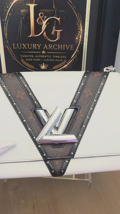 Louis Vuitton Twist MM Epi Leather & Monogram Reverse Chain Bag – White/Black  Price