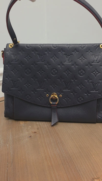 Louis Vuitton Blanche MM — Blue Monogram Empreinte Leather