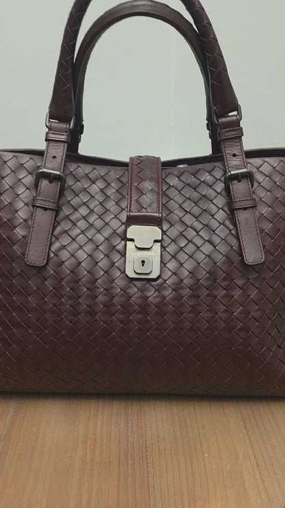 Bottega Veneta Large Roma Intrecciato Tote | Espresso Brown)