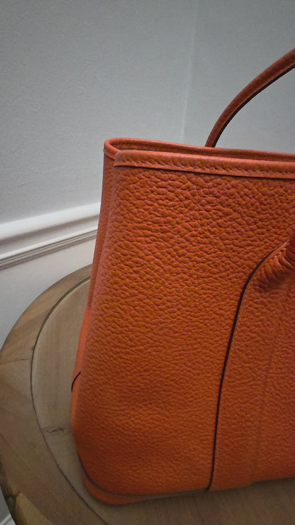 Hermès Garden Party 36 in Orange Negonda — Quiet Luxury Icon